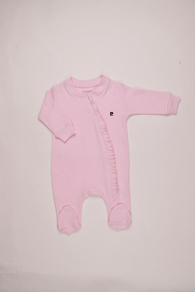 Pierre Cardin 100% Cotton Interlock Fabric Baby Girl Long Sleeve Jumpsuit303650