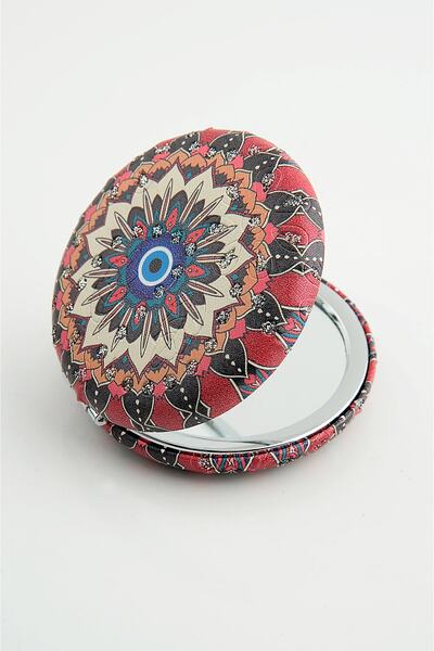 EUROMODA Nazar Figürlü Küçük Cep Makyaj Aynası