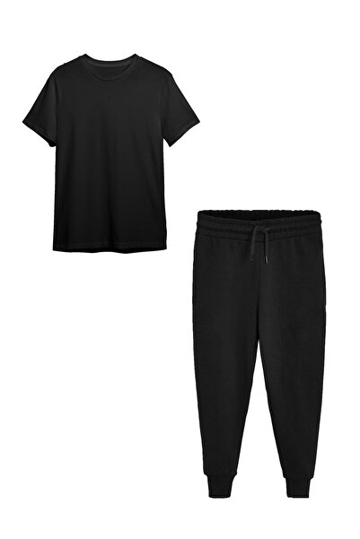 Kividen Set de trening sezonier fete baieti tricou negru 5-11 ani