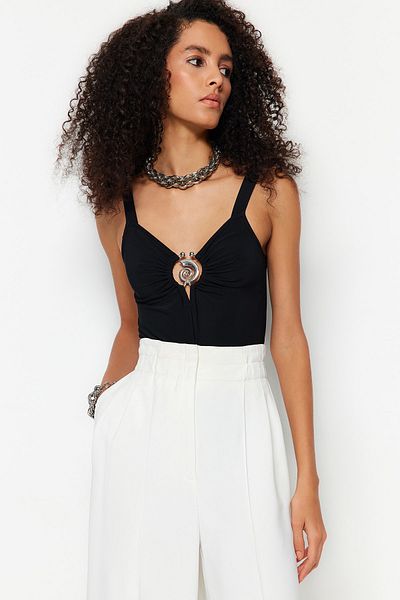 Trendyol Collection Μαύρο πλεκτό αξεσουάρ Snap Body TPRSS23BD00045