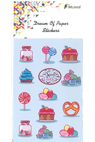 MUNIS Наклейки «Цукерки Sweet Sugar» (1 сторінка, розмір A6)