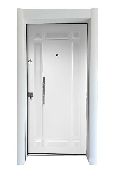 tezwood ahşap kapı sanayi Çelik Kapı Sac Kasa, Tırnaklı Çelik Kapı, Daire Kapısı, Çelik Kapı, Beyaz Renk Çelik Kapı