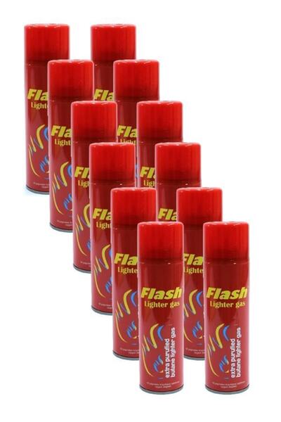 Flash Çakmak Gazı 270gr 12li Avantaj Paket