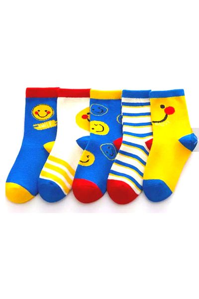 socksbox Сладки многоцветни детски чорапи с 5 чифта герои/компл.3
