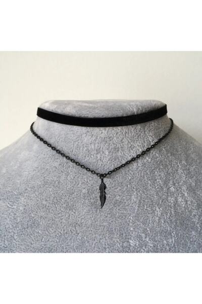 TakıConcept Ikili Siyah Kadife Kuzey Yıldızı Choker Kolye Kadın Kolye