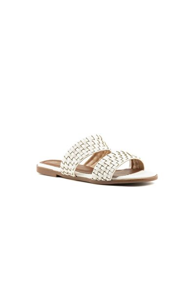 TOGO Beyaz Kadın Düz Terlik