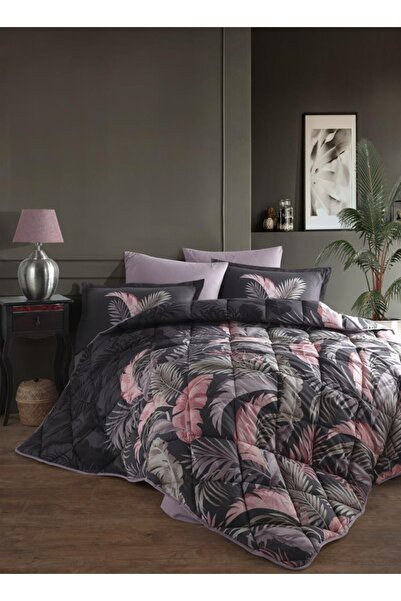 Clasy Πάπλωμα διπλό Ranforce 100% βαμβάκι Hena V1 Anthracite