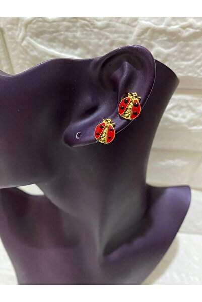 sema aksesuar Women's Ladybug Earrings - Mother's Day Gift