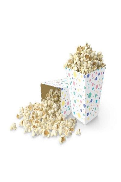 booddie Corn Box Macaron Polka Dot 8 Pieces
