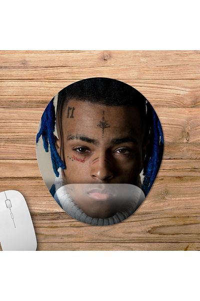 Pixxa نموذج لوحة ماوس مع مسند للمعصم Xxxtentacion - 1 بيضاوي