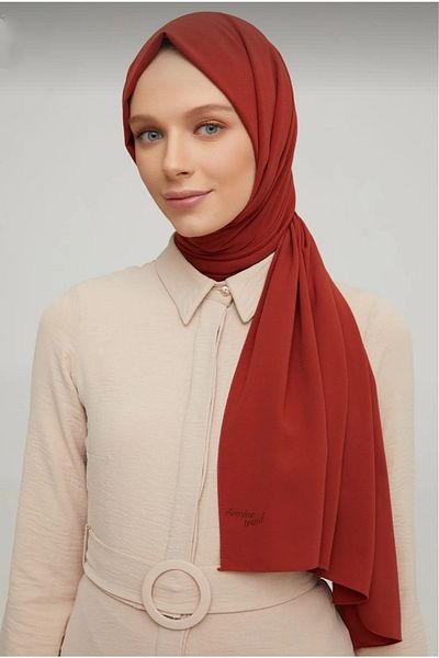 Armine Trend Medina Silk Shawl Kızıltoprak