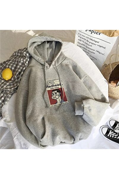 Be Original Oversize Unisex Redheads με στάμπα με 3 κλωστές, 100% βαμβακερή κ...