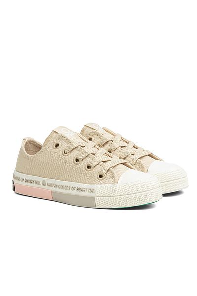 Benetton ®| Bn-70019 - 3409 Beige - Kids Sneakers