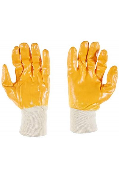 Beybi Kn4+ Cotton Nitrile Gloves No:10 - Pair - Yellow [Energy Class A+]