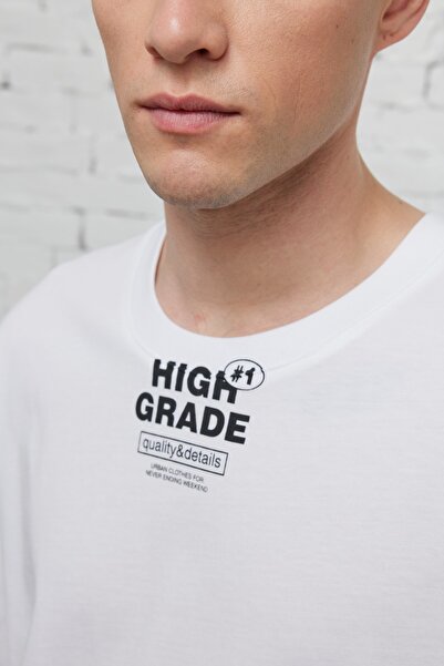 AC&Co / Altınyıldız Classics Ανδρικό μπλουζάκι 100% βαμβακερό εμπριμέ με στάμπα