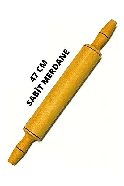 Kitchen Mania Sabit Merdane 47 Cm-ahşap Oklava-hamur Açma