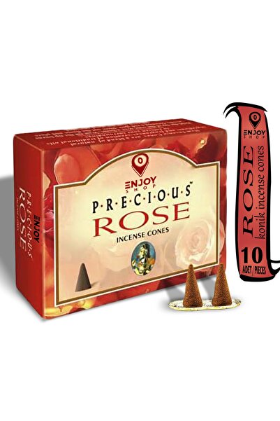 ENJOY SHOP Gül / Rose Kokulu Konik Tütsü 10 Adet Pieces Cones Not : Ürünümüz ...