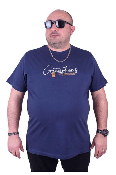 MocGrande Tricou cu decolteu mare The Next 23113 Marin