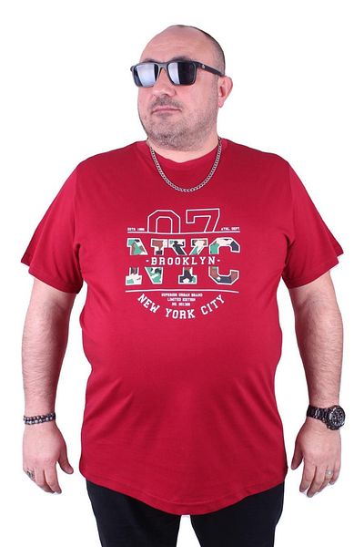 MocGrande Tricou cu decolteu mare Nyc 23115 Roșu Claret