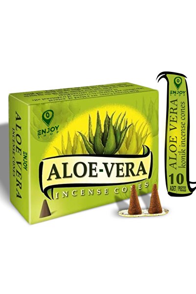 ENJOY SHOP Aloe Vera Özlü Konik Tütsü 10 Adet / Pieces Cones Not: Ürünümüz Ge...