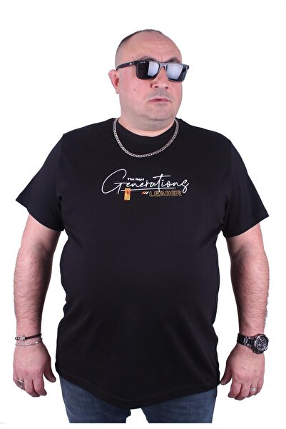 MocGrande Tricou cu decolteu rotund, mărime mare, The Next 23113 Negru