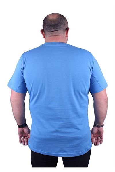 MocGrande Tricou cu decolteu mare Nyc 23115 Albastru