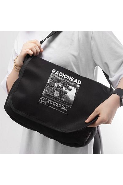 Touz Radiohead Printed Unisex Messenger Bag