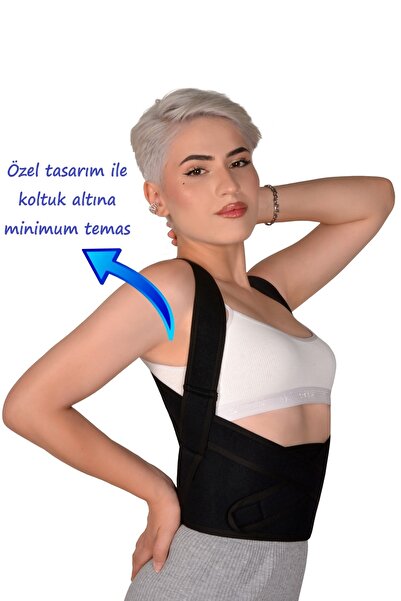 Wi Fro Dik Duruş Korsesi Balenli Unisex Kamburluk Önleyici Sırt Omuz Bel Dest...