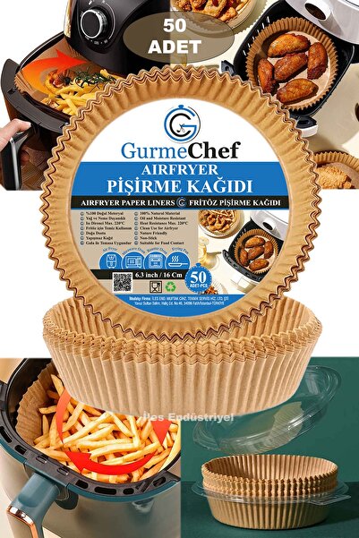 Gurme Chef ورق خبز للمقلاة الهوائية، درجة الطعام، جودة عالية، 50 قطعة، 16x4.5 سم