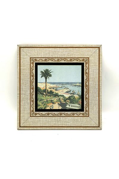 BAKSEPETE 20cmx20 Cm Krg-057 - Pictură cu cadru MDF imprimat cu imagine Italia