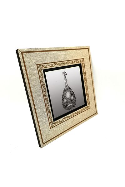 Sadrazam Tablă cu cadru MDF imprimat cu litere în formă de lemn 20cmx20cm Kh-213