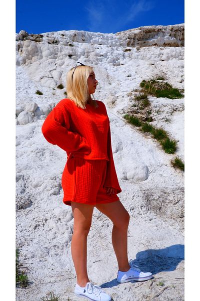 PANCHY CANKY Spring-summer Collections Shorts Crop Set