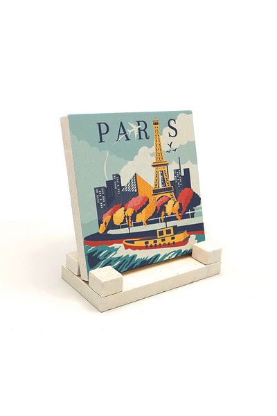 Sadrazam Paris Printed Natural Stone Tabletop