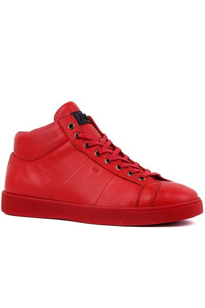 SailLakers Men's Boots Red Genuine Leather - 102-3585-18866 R5 SCOTCH