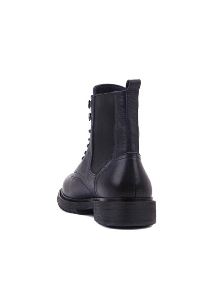 SailLakers - Ανδρικές μπότες με δερμάτινα κορδόνια σε μπλε ναυτικό χρώμα 102-3516-7457