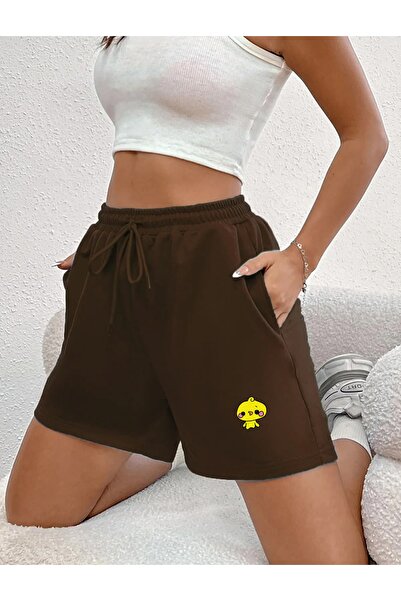 DAXİS Sportwear Company Pantaloni scurti de damă cu imprimeu Plus Size