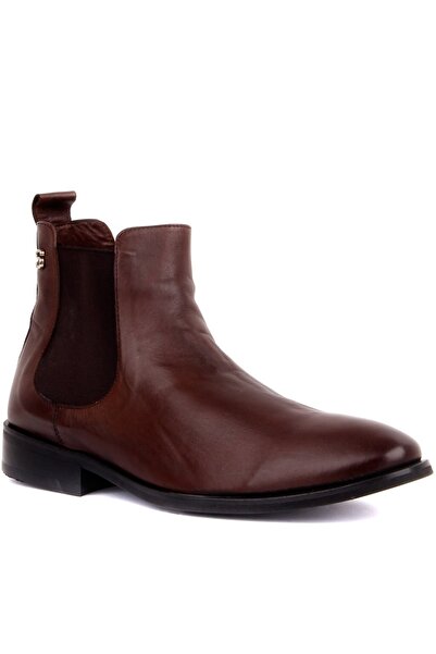 SailLakers - Brown Leather Men's Chelsea Boots 102-3664-1155Kr
