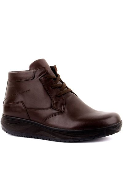 SailLakers - Brown Leather Zippered Men's Boots