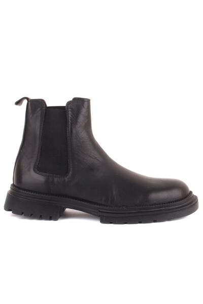 SailLakers - Black Leather Men's Chelsea Boots