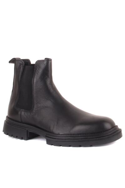 SailLakers - Black Leather Men's Chelsea Boots
