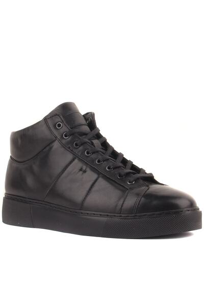 SailLakers - Black Leather Men's Zippered Boots