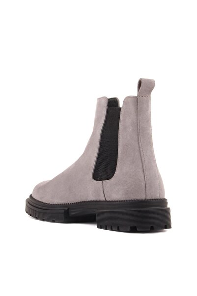 SailLakers - Gray Suede Men's Chelsea Boots 102-057-10201