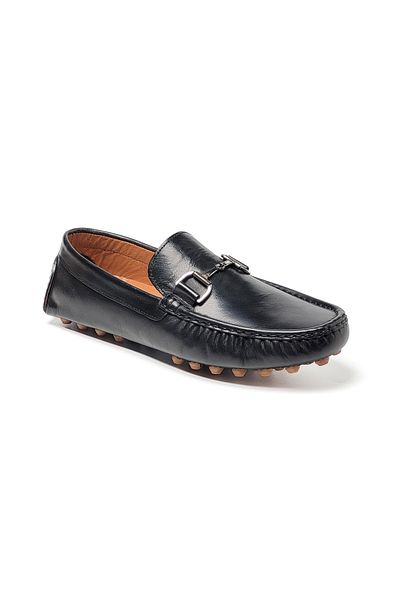 John May Men's Oxford Shoes, Tz-13804 Motifs Sierra Black