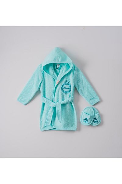 instababyrooms Princess 2-Piece Baby Bathrobe Children's Bathrobe Set Model 452