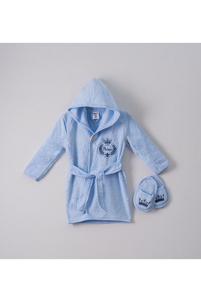 instababyrooms 2-Piece Baby Bathrobe Children's Bathrobe Set Model 452