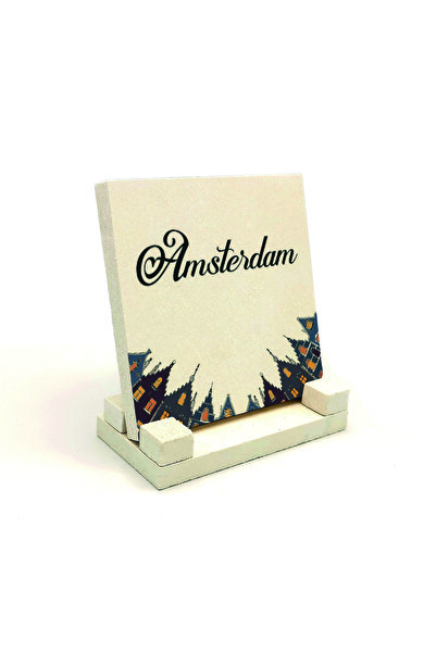 Sadrazam Amsterdam Visual Printed Natural Stone Tabletop