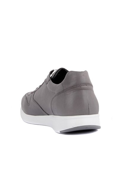 SailLakers - Gray Leather Men's Casual Shoes 101-3568-He391