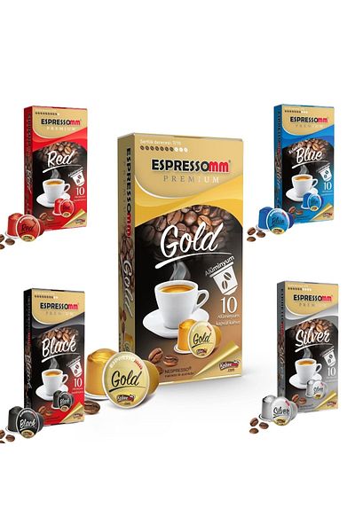 ESPRESSOMM Nespresso ® Compatible* 100 Mixed Aluminum Coffee Capsules