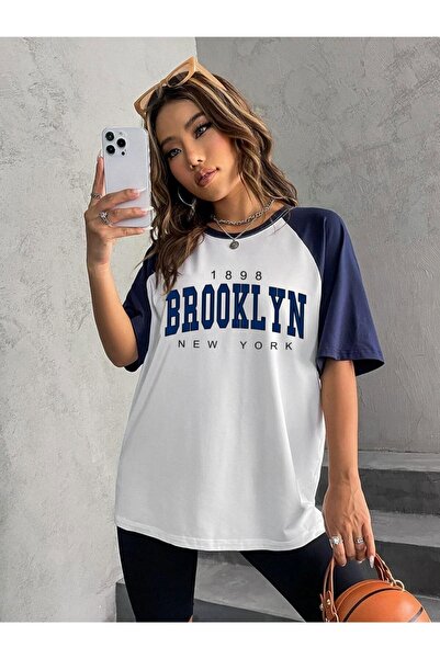 Machetta Μπλουζάκι Unisex με στάμπα Brooklyn σε λευκό χρώμα