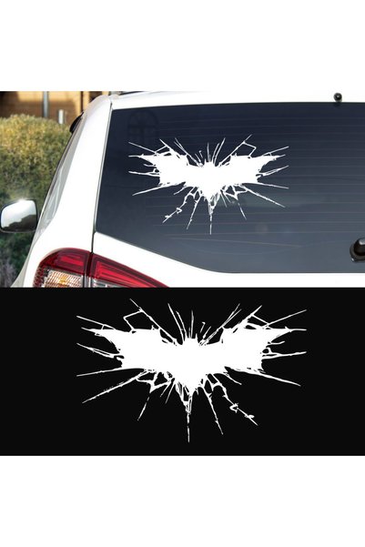 Melek Pazarı 30 X 19 Cm Batman Dark Knight Bat Car Sticker